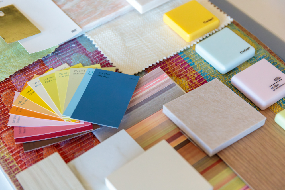 layout of color palletes